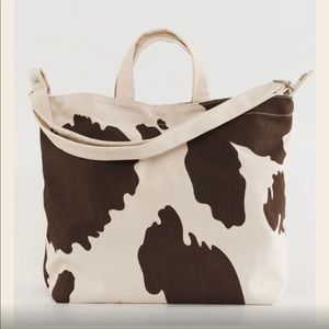 Baggu Horizontal Duck Bag in Brown Cow
